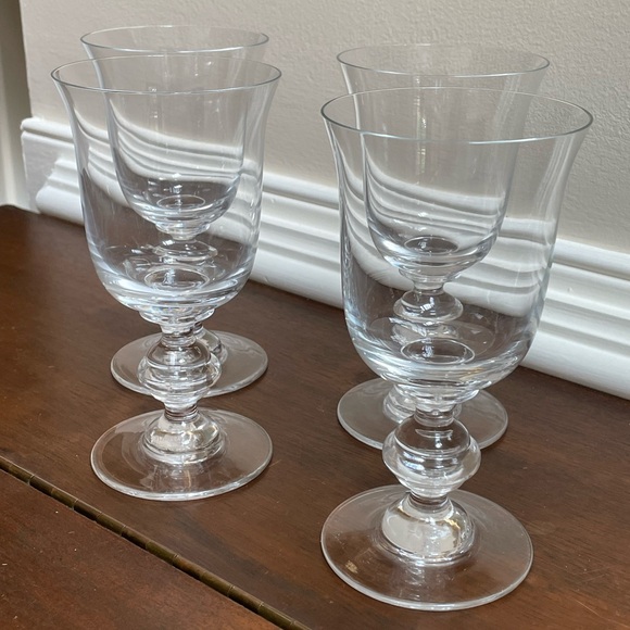 William Yeoward - Hard to Find! Four Lindsay Crystal Drinking Glasses Goblets - Picture 8 of 10